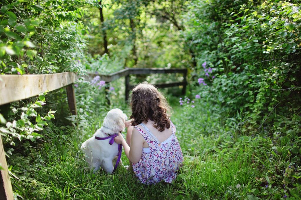 niña y cachorro